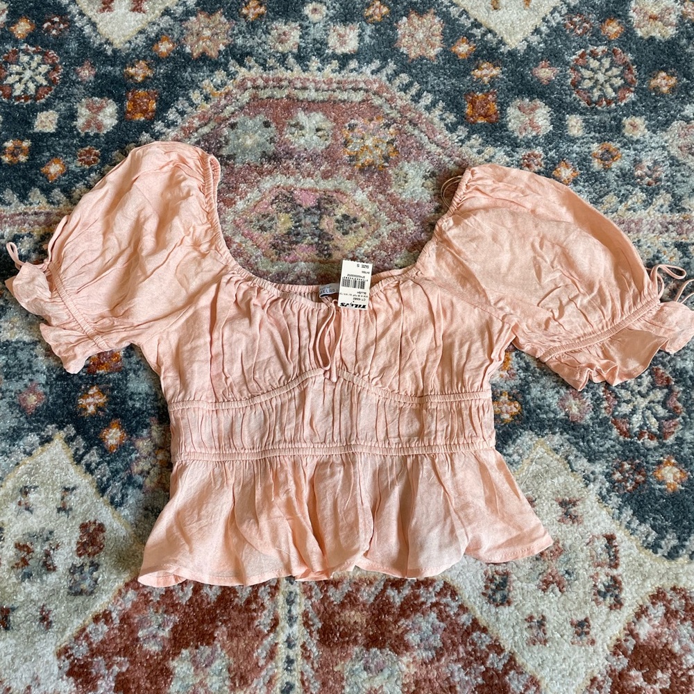 Blush crop top